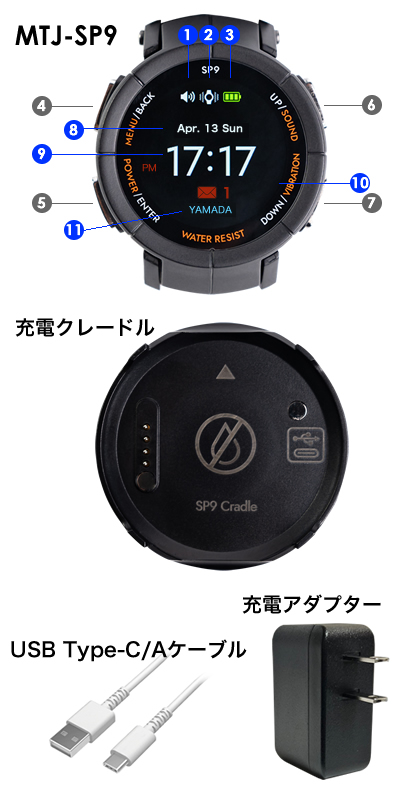 コードレスチャイム腕時計受信機