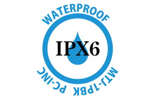 IPX6耐水形